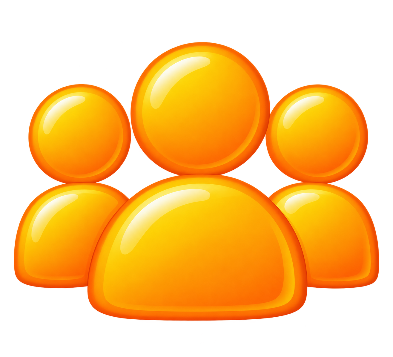 Orange group of people